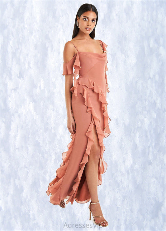 Elvira Francesca Copper Ruffle Gown Atelier Dresses | Azazie HCP0022878