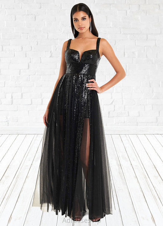 Elsa Roxanne Black Gladiator Gown Atelier Dresses | Azazie HCP0022882