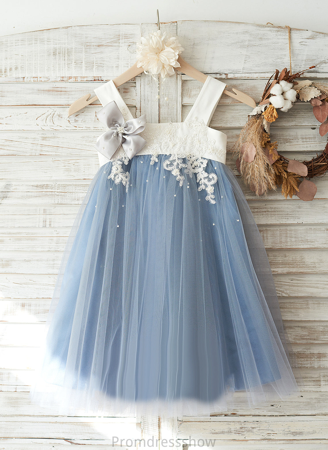 Flower Sleeveless Eve - Tulle/Lace Knee-length A-Line Dress Flower Girl Dresses Straps Girl