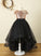 Dress Flower Sleeveless Lynn Neck Girl With - Flower Girl Dresses Asymmetrical Tulle/Sequined A-Line Bow(s) Scoop