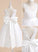 Scoop A-Line Beading/Flower(s) Dress Girl Tea-length Neck With Flower Mariyah Tulle/Lace Flower Girl Dresses Sleeveless -