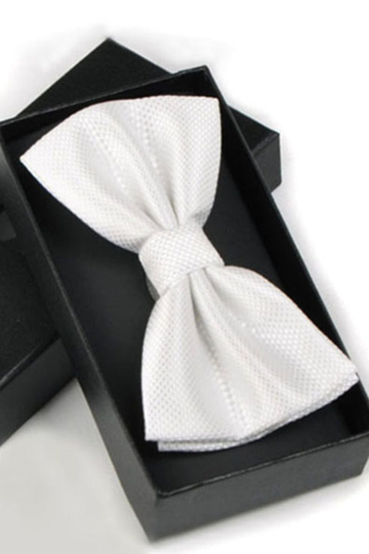 Fashion Polyester Bow Tie White