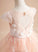 Beading/Flower(s)/Bow(s) Flower Katelyn Short Ball-Gown/Princess Floor-length Scoop Neck With - Sleeves Girl Dress Tulle Flower Girl Dresses