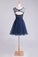 2024 Homecoming Dresses A Line Scoop Short/Mini With Beading&Sequins