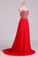 2024 Prom Dress Sweetheart A Line Floor Length With Beads Chiffon&Tulle