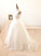 Flower Sweep Dress Girl Satin/Tulle Ball-Gown/Princess Train Sleeveless Beading/Appliques - Ursula High With Flower Girl Dresses Neck