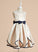 Brenna - Flower Dress Flower Girl Dresses Scoop Sleeveless Knee-length Girl Beading/Bow(s) Neck A-Line With Satin