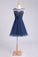 2024 Homecoming Dresses A Line Scoop Short/Mini With Beading&Sequins