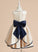 Brenna - Flower Dress Flower Girl Dresses Scoop Sleeveless Knee-length Girl Beading/Bow(s) Neck A-Line With Satin