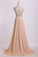 2023 Sexy Prom Dresses Halter Two Pieces A Line With Flowing Chiffon Skirt Beaded