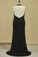 2023 New Arrival Black Halter Prom Dresses Mermaid With Beading Black Spandex