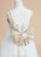 Sleeveless Lace/Bow(s) - Girl V-neck With Flower Girl Dresses Floor-length Dress Satin/Tulle Flower Ball-Gown/Princess Kirsten