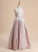 Scoop Floor-length - Dress With Lace Flower Flower Girl Dresses Neck Tulle Glenda A-Line Sleeveless Girl
