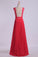 2023  V Neck Prom Dress Appliqued Bodice Ruched Waistband Flowing Chiffon Skirt