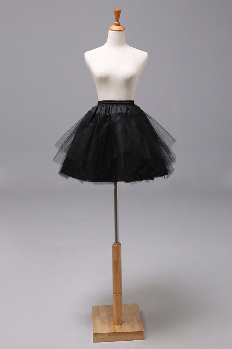 Women White Tulle Short Length 4 Tiers Petticoats  #BC14