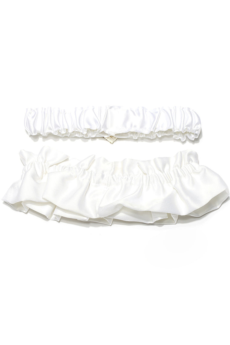 Gorgeous Satin Lace With Bowknot Wedding Garters