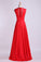 2024 Beautiful V-Neck Prom Dresses A-Line Chiffon Floor-Length