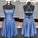 Scoop Neck Reina Homecoming Dresses A-Line Blue Short Dresses HC10617