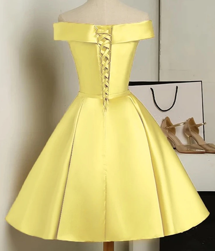 Semi Formal A Line Makayla Cocktail Satin Homecoming Dresses Gown HC11392