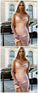 Sexy Cocktail Pink Cheryl Homecoming Dresses Straps Dress Mini HC12464