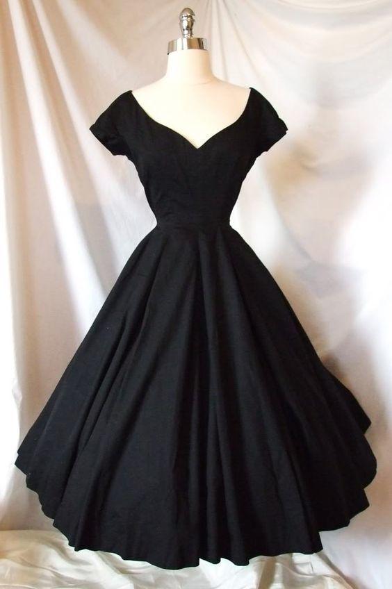 A-Line Black Party Homecoming Dresses Satin Joselyn Cocktail Dresses HC13966