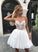 White Sweetheart Short Lace Homecoming Dresses Iliana Dress White HC140