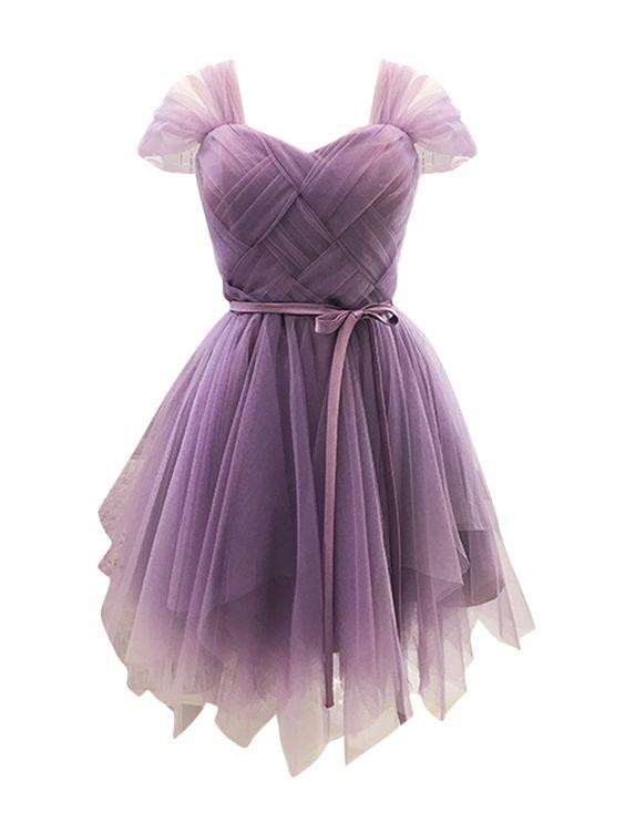 Purple Sweetheart Stretch Homecoming Dresses Marley Back Tulle HC2176