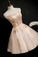 Strapless Short Champagne Party Dress Homecoming Dresses Corinne With Sequins HC22080