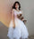 WHITE TULLE LACE SHORT DRESS Gertie Homecoming Dresses PARTY DRESS HC22632