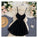 Black Short Mini Dress A Line Homecoming Dresses Vivien HC22949