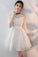 Little White Homecoming Dresses Tamia Off Shoulder Short With Sleeves HC23535
