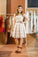 Lace Irene Homecoming Dresses A-Line Square Knee-Length White HC2422