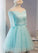 Adorable Mint Homecoming Dresses Lauretta Green Knee Length HC24607