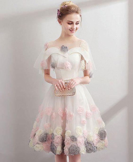 Cute Sweetheart Cameron Homecoming Dresses Tulle Short Tulle HC24661