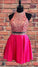 Beaded Two Piece Short Dress Sydnee Pink Homecoming Dresses Hot HC3311