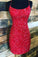 Sparkly Kenya Royal Blue Homecoming Dresses Sequin Sheath HC3353