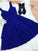 Kassandra Royal Blue Homecoming Dresses A Line V Neck Short HC3568
