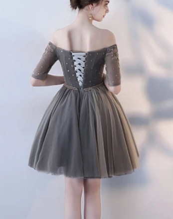 Cute Lorelai Lace Homecoming Dresses Tulle Short Dress HC3514