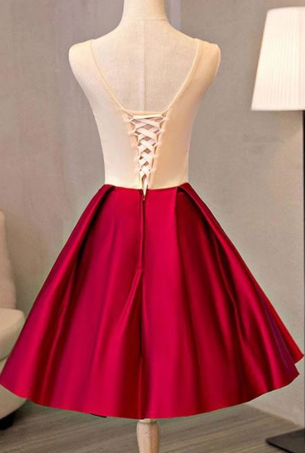 BURGUNDY LACE Aniya Homecoming Dresses APPLIQUE SHORT DRESS LACE HC3895