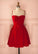 Red Livia Lace Homecoming Dresses Spaghetti Straps Black T Mini HC4000
