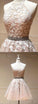 Cute Lace Mariah Homecoming Dresses Tulle Short Dress HC4126
