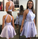 Jewel Lilac Short Cassidy A Line Homecoming Dresses With Beading Pockets HC4321