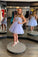 Jewel Knee Length Lilac With Beading A Line Amirah Homecoming Dresses HC4385