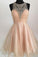 Susan Homecoming Dresses Champagne Tulle Short Party Dress Cute HC4754