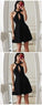 A-Line Homecoming Dresses Monserrat High Neck Black HC656