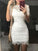 See Through Lace Homecoming Dresses Kaylie Bodycon Mini HC7039