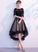 Black Tulle Paloma Homecoming Dresses Lace Short Dress HC728