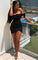 Hedda Homecoming Dresses Black Slinky Bardot Wrap Mini HC7339