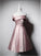 Off-The-Shoulder Simple Ryan Pink Homecoming Dresses Short Dress HC8389