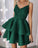 Fashion Green Short With Straps Homecoming Dresses Ainsley HC8494